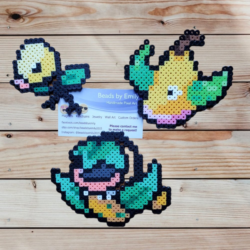 Bellsprout Weepinbell Victreebell Magnets - Pokemon Decor - Game Room -Kids Room